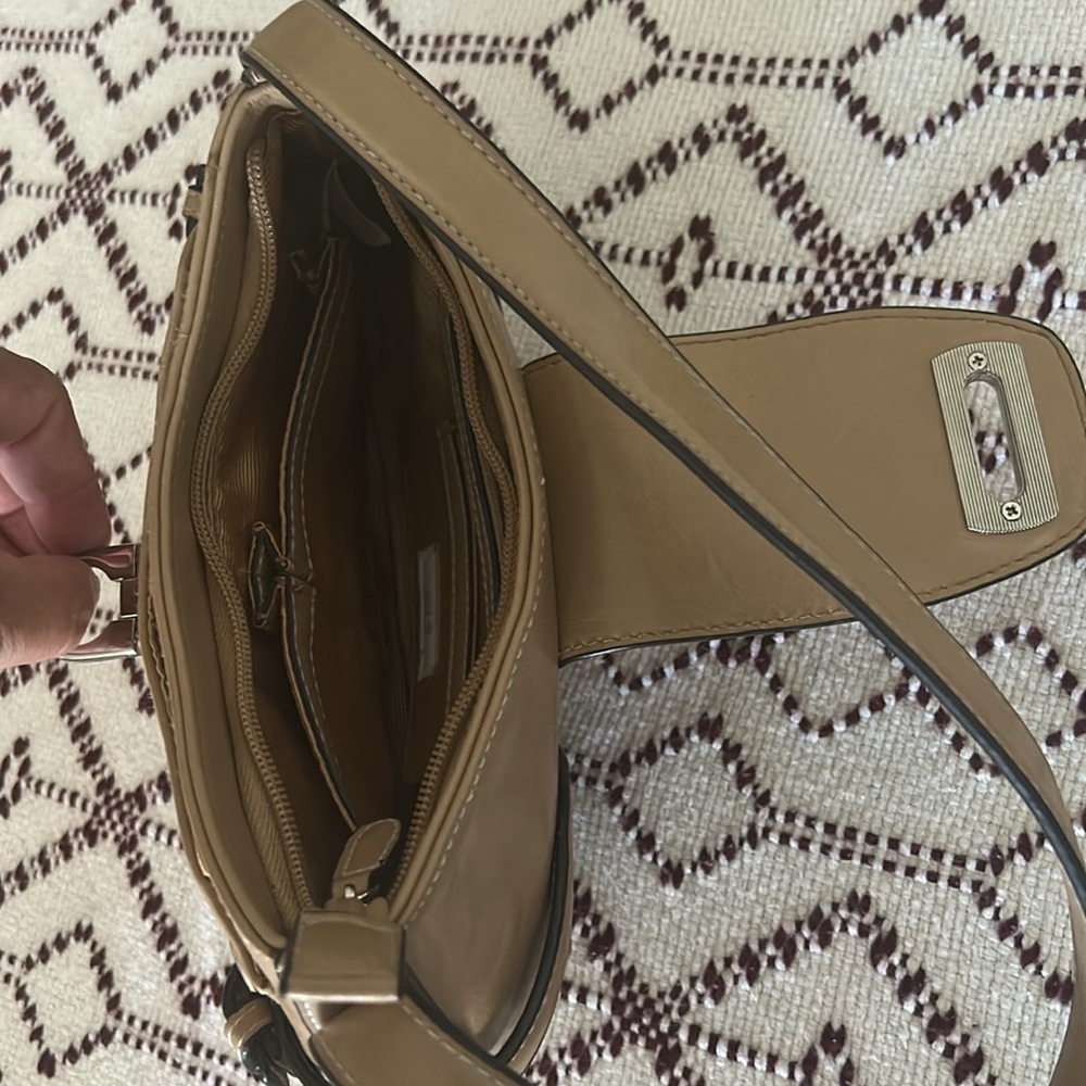 Apt.9 Faux Leather Tan Small Shoulder Bag - Picture 5 of 8